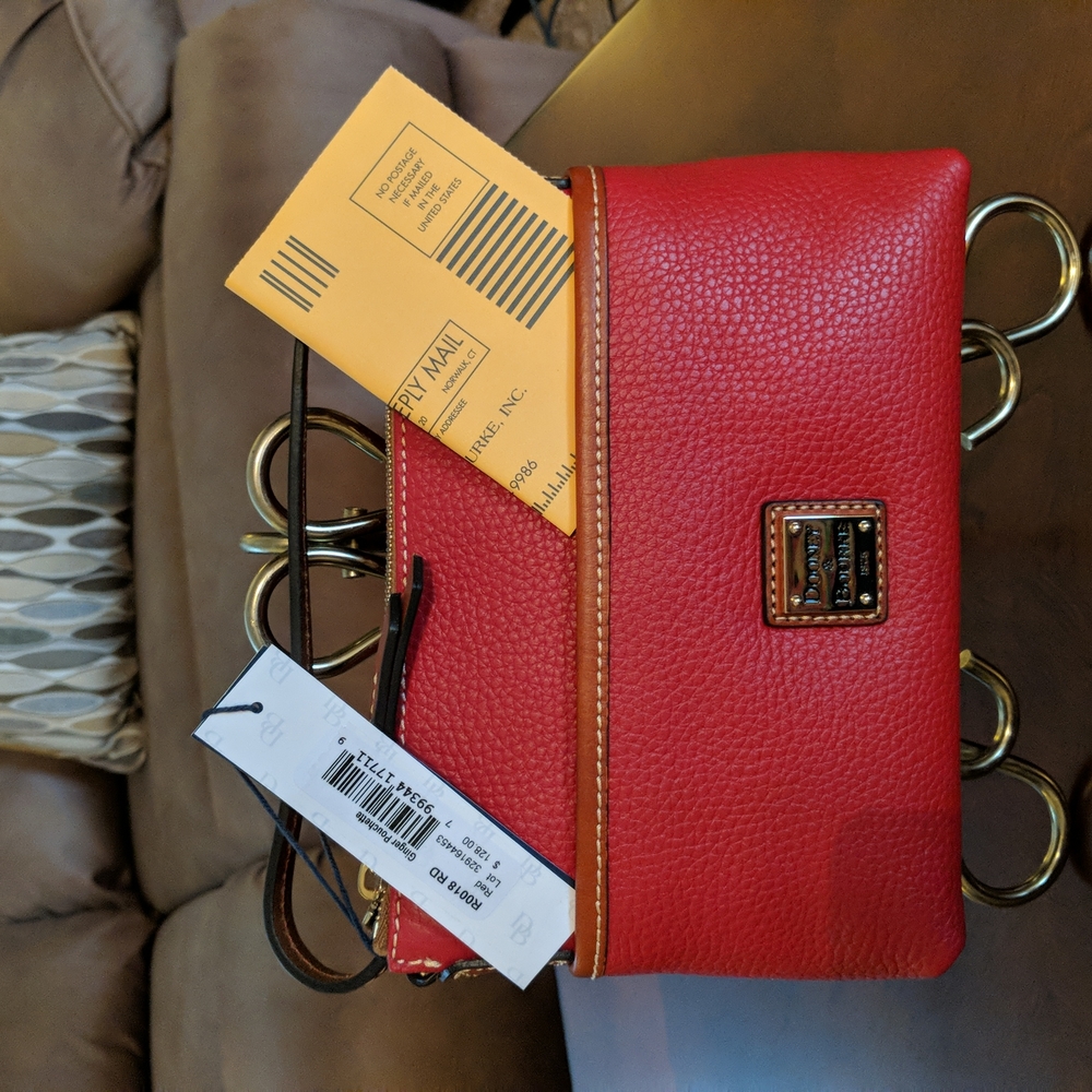 NWT Dooney & Bourke Red Ginger Crossbody